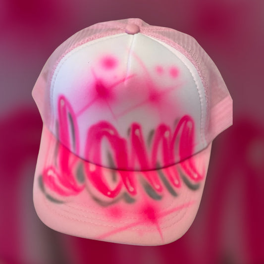 I AM Trucker Hat Pink